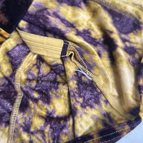 Urban Outfitters Dawn Tie Dye Velvet Mini Short Slip Dress Womens Medium - Picture 11 of 14